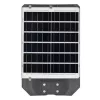 Napelemes LED utcai lámpa, 400 W, 5600 lm, 6000 K, hideg fényerő, 140°, mozgásérzékelővel, távirányítóval, szabályozható fényerővel, szürke, IP65, Lix Masterled