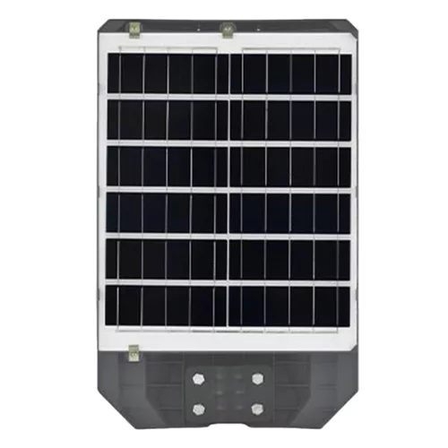 Napelemes LED utcai lámpa, 400 W, 5600 lm, 6000 K, hideg fényerő, 140°, mozgásérzékelővel, távirányítóval, szabályozható fényerővel, szürke, IP65, Lix Masterled
