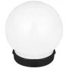 LED napelemes kerti gömblámpa, 0.06W, 10lm, 5500-6000K CCT, 360°, alkonykapcsolóval, fekete-fehér, IP44, Masterled