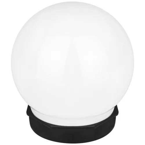LED napelemes kerti gömblámpa, 0.06W, 10lm, 5500-6000K CCT, 360°, alkonykapcsolóval, fekete-fehér, IP44, Masterled