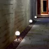 Napelemes LED lámpa, Kerti Gömb, 0.24W, 20lm, Hideg 6500K, 360°, Alkonyérzékelővel, Fekete, Fehér, IP44, Masterled