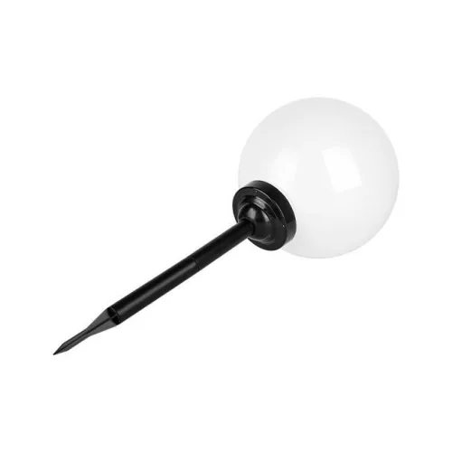 Masterled napelemes LED kerti gömblámpa, 0,24 W, 20 lm, 6500 K, 360°, alkonykapcsolóval, fekete-fehér, IP44