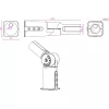Masterled világítóoszlop adapter 60mm-50mm fekete