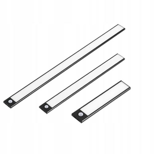 LED szekrény alatti lámpa bútorcsík 1W 4500K 20cm mozgásérzékelővel fekete