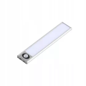   LED szekrény alatti lámpa bútorcsík 1W 4500K 20cm mozgásérzékelővel ezüst