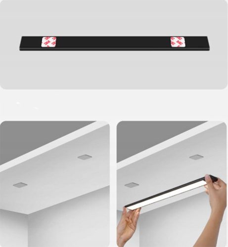 LED szekrény alatti lámpa bútorcsík 1W 4500K 20cm mozgásérzékelővel ezüst