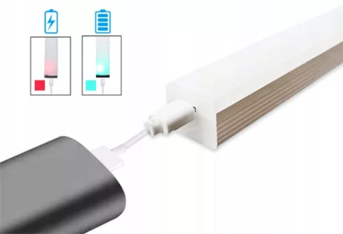 LED szekrény alatti lámpa bútorcsík 2W 4500K 20cm mozgásérzékelővel ezüst