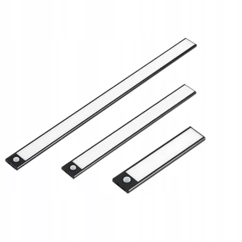 LED szekrény alatti lámpa bútorcsík 2W 4500K 30cm mozgásérzékelővel fekete