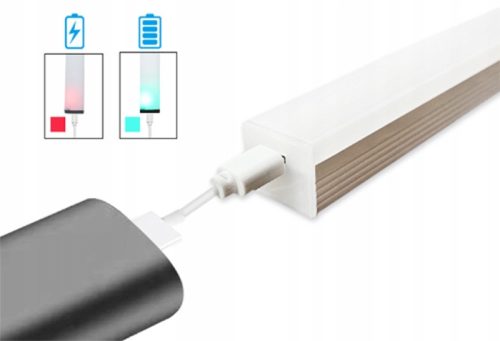 LED szekrény alatti lámpa bútorcsík 3W 4500K mozgásérzékelővel 50cm ezüst