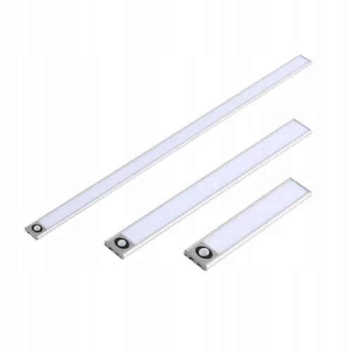 LED szekrény alatti lámpa bútorcsík 4W 4500K 80cm mozgásérzékelővel ezüst