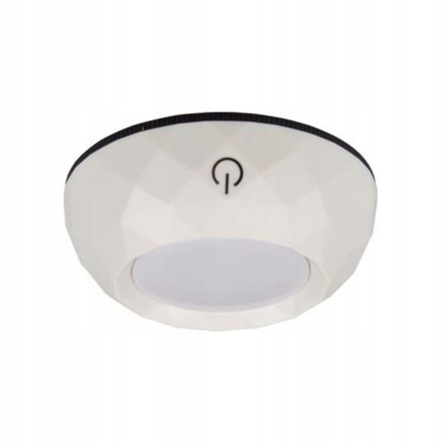 2x LED öntapadó kerek szekrény alatti lámpa, 4000K 3xAAA elemes, fehér