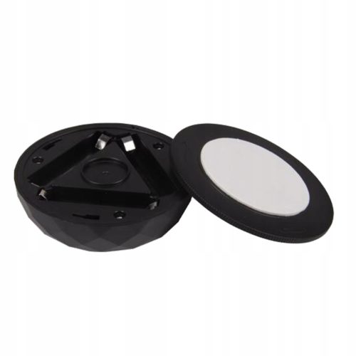 2x LED szekrény alatti lámpa öntapadó kerek, elemes 4000K 3xAAA fekete