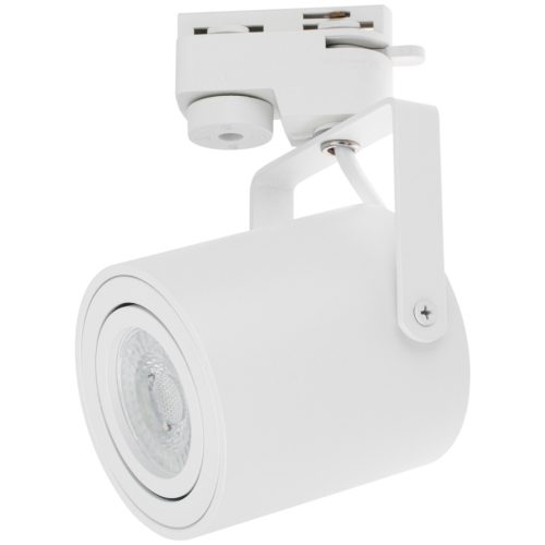 GU10 matt fehér nyomtávú spotlámpa egyfázisú sínekhez