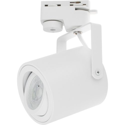 GU10 matt fehér nyomtávú spotlámpa egyfázisú sínekhez