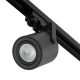 GU10 matt fekete nyomtávú spotlámpa egyfázisú sínekhez