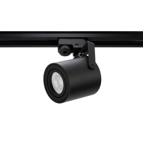 GU10 matt fekete nyomtávú spotlámpa egyfázisú sínekhez