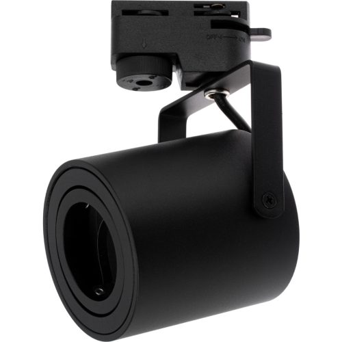 GU10 matt fekete nyomtávú spotlámpa egyfázisú sínekhez