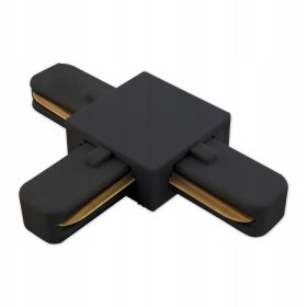   Csatlakozó 1 fázisú, T típusú világítósínhez, fekete, ZX Masterled