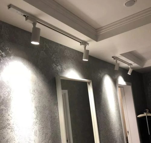 Fekete háromfázisú alumínium gyűjtősín sínreflektorokhoz 200cm