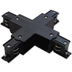   Négyszeres keresztcsatlakozó háromfázisú gyűjtősínekhez, fekete