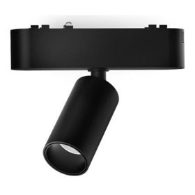   LED Sínreflex lámpa, mágneses, mozgatható, 5W, 4000K, semleges, CRI90, spotlámpa, 48V, 36°, matt fekete, Luxo Masterled