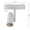 LED Sínreflex lámpa, mágneses, mozgatható, 8W, 4000K, semleges, CRI90, spotlámpa, 48V, 36°, matt fehér, Luxo Masterled