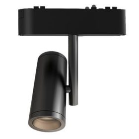   LED Sínreflex lámpa, mágneses, mozgatható, 8W, 4000K, semleges, CRI90, spotlámpa, 48V, 36°, matt fekete, Luxo Masterled