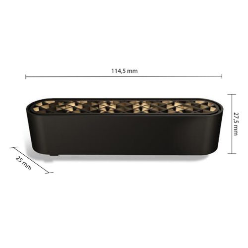 Mágneses LED sínlámpa 6W 4000K semleges CRI90 UGR19 48V matt fekete Luxo Masterled