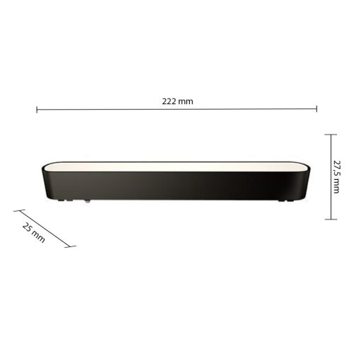 LED Sínre szerelhető Lámpa, Mágneses, 12W, 4000K, Semleges, CRI90, Spotlámpa, 12V, 90°, Matt Fekete, Luxo Masterled