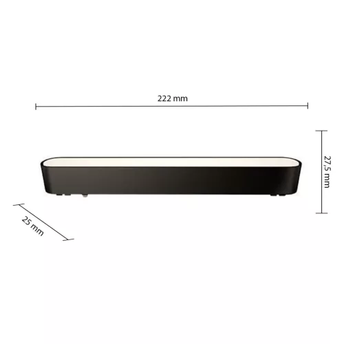 LED Sínre szerelhető Lámpa, Mágneses, 12W, 4000K, Semleges, CRI90, Spotlámpa, 12V, 90°, Matt Fekete, Luxo Masterled