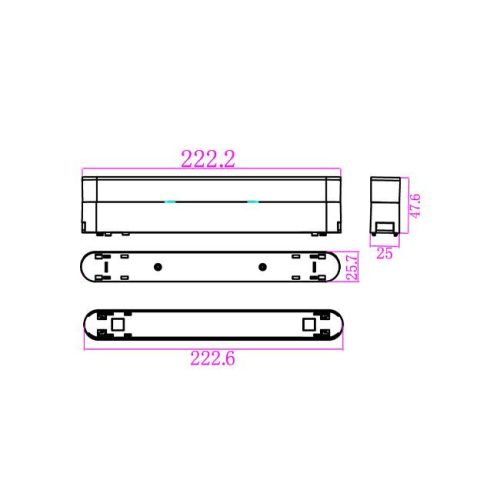 48V-os Linea 12W fehér Luxo Masterled mágneses rendszer alap