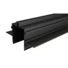 Profil LED szalagokhoz matt fekete süllyesztett 1m Luxo Masterled