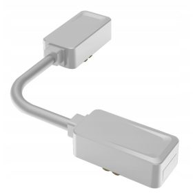   Rugalmas csatlakozó mágneses sínkábelhez 48V fehér Luxo Masterled