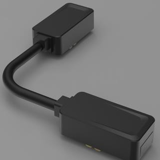 Csatlakozó felületre szerelt mágneses sínhez 48V, fekete, Luxo Masterled