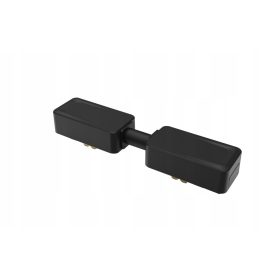   Mágneses síncsatlakozó dugaszolható kábel, egyenes típus, 48V, fekete, Luxo Masterled