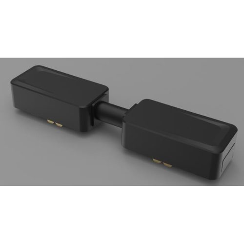 Mágneses síncsatlakozó dugaszolható kábel, egyenes típus, 48V, fekete, Luxo Masterled