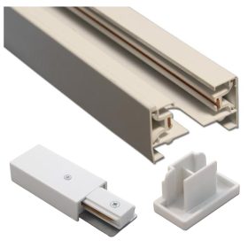   1 fázisú, felületre szerelhető sín, matt fehér, 2 m, magas minőségű Masterled