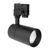 3 fázisú sínre szerelhető spotlámpa 20W 1600lm 3000/4000/6500K CCT matt fekete Pulso Masterled
