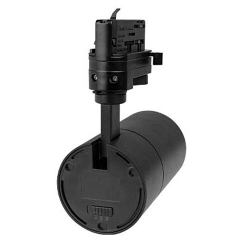 3 fázisú sínre szerelhető spotlámpa 20W 1600lm 3000/4000/6500K CCT matt fekete Pulso Masterled