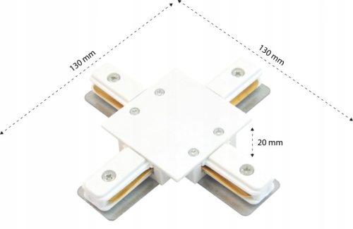 Csatlakozó 1 fázisú világítósínhez +. típus, fehér, TR Masterled
