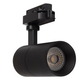   Sínre szerelhető reflektor 1 fázisú 10W 800lm 3000/4000/6500K CCT matt fekete Pulso Masterled