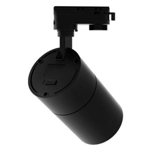 Sínre szerelhető reflektor 1 fázisú 10W 800lm 3000/4000/6500K CCT matt fekete Pulso Masterled