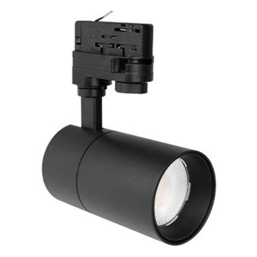 fázisú sínre szerelhető spotlámpa 10W 800lm 3000/4000/6500K CCT matt fekete Pulso Masterled