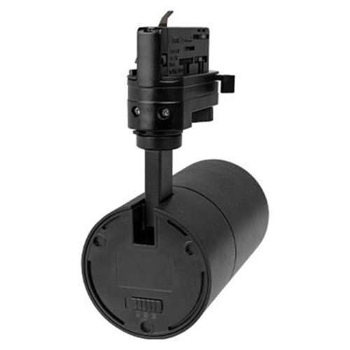 fázisú sínre szerelhető spotlámpa 10W 800lm 3000/4000/6500K CCT matt fekete Pulso Masterled