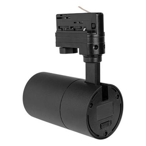 fázisú sínre szerelhető spotlámpa 10W 800lm 3000/4000/6500K CCT matt fekete Pulso Masterled