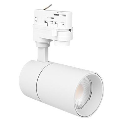 3 fázisú sínre szerelhető spotlámpa 20W 1600lm 3000/4000/6500K CCT matt fehér Pulso Masterled