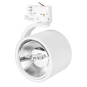   Reflektor 3 fázisú sínhez GU10 AR111 matt fehér Robio Masterled