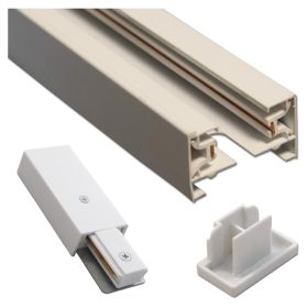   1 fázisú, felületre szerelhető sín, matt fehér, 1 m, magas minőségű Masterled