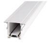 Mágneses sín, süllyesztett, középponttal, 48V, matt fehér, 2m, Luxo Masterled