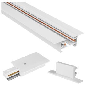 fázisú süllyesztett sín matt fehér 2m TR Masterled